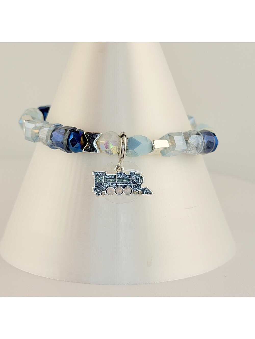 Bomb Party Bracelet - Retro Holiday BP Polar Express on Silver Plating